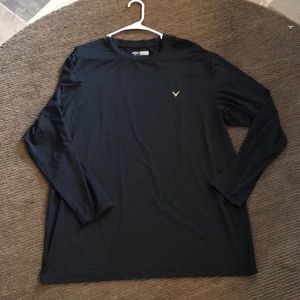 Black golf shirt